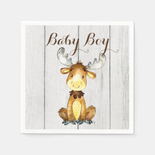 Serviette En Papier Baby shower d'orignal russe