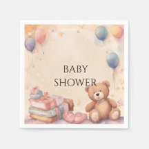 Baby shower d'ours en peluche mignon
