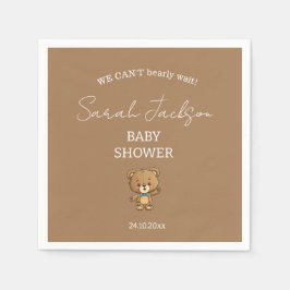 Serviette En Papier Baby shower d'ours Neutre Neutre
