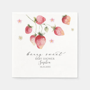 Serviette En Papier Baby shower doux Berry