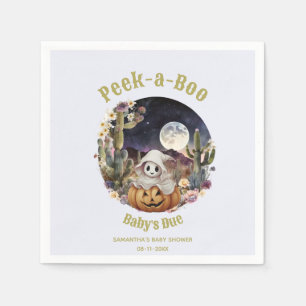 Serviette En Papier Baby shower du Citrouille d'Halloween Boo