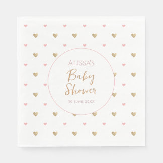 Serviette En Papier Baby shower élégant