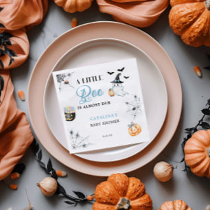 Serviette En Papier Baby Shower Fantôme de Halloween Bleu