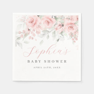 Serviette En Papier Baby Shower Fard à Joues Bloom