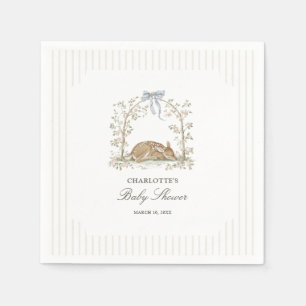 Serviette En Papier Baby Shower Fawn Cottage Rêves de Forêt