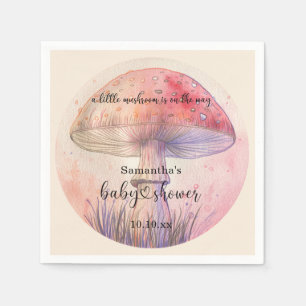 Serviette En Papier Baby shower fée amanite tue-mouches