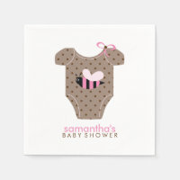 Baby shower fille en costume d'abeille rose