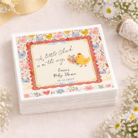 Baby Shower Fille Fleurie Petite Poussin de Printe