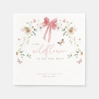 Baby Shower Fille Papillon Petite Fleur Sauvage