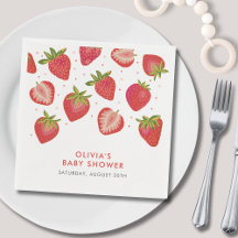 Baby shower Filles fraises
