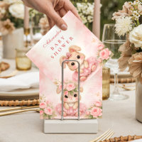 Baby Shower Fleur de Lapin Rose