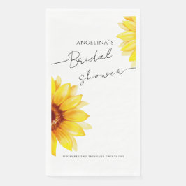 Serviette en papier Baby Shower Fleurs de tourneso