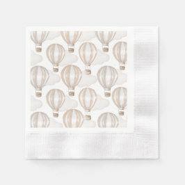 Serviette En Papier Baby Shower Hot Air Balloons Gender Neutral
