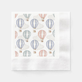 Serviette En Papier Baby Shower Hot Air Balloons Gender Neutral