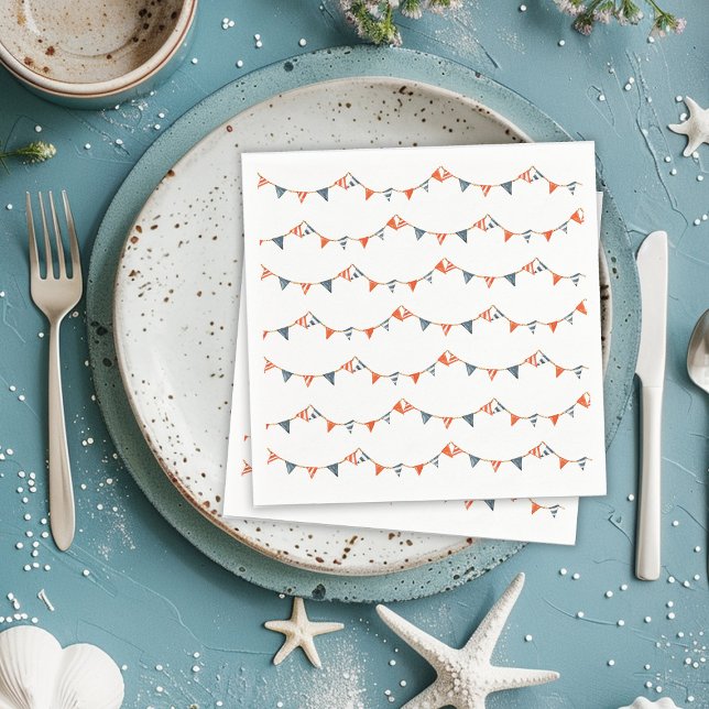 Serviette En Papier Baby shower Indicateurs nautiques (Créateur téléchargé)