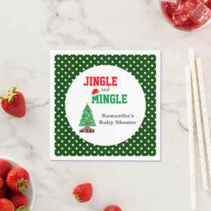 Serviette En Papier Baby shower Jingle Et Mingle