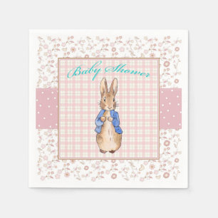 Serviette En Papier Baby Shower lapin classique