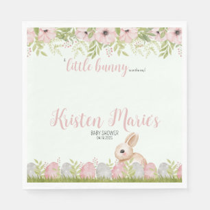 Serviette En Papier Baby shower lapin de Pâques