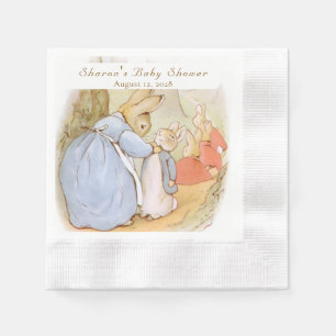 Serviette En Papier Baby Shower Lapins Classiques