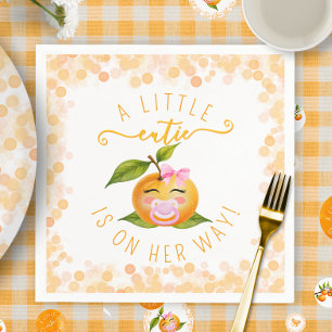 Serviette En Papier Baby Shower Little Cutie