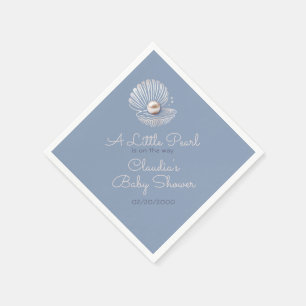 Serviette En Papier Baby shower Little Pearl