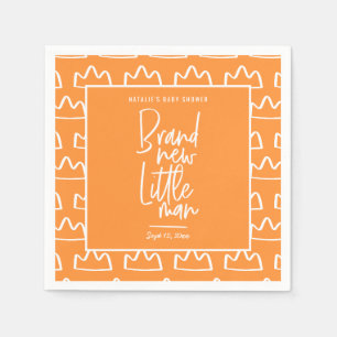 Serviette En Papier Baby shower manuscrit moderne