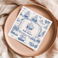Baby shower marin bleu élégant Toile Nautique