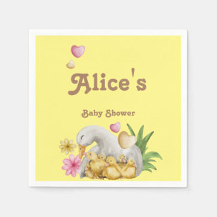 Serviette En Papier Baby shower mignon maman et bébé neutre