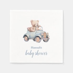 Serviette En Papier Baby shower millénaire de l'ours en peluche