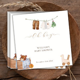 Serviette En Papier Baby shower minimal Boho Boy