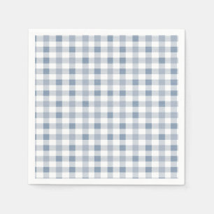 Serviette En Papier Baby shower Motif Blueberry En vichy