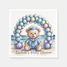 Baby shower Nautical Teddy Bear Beach Boy