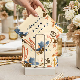 Serviette En Papier Baby Shower Occidental Neutre de Cow-Boy