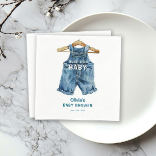 Serviette En Papier Baby shower Ouest Blue Jean Boy