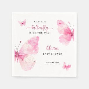 Serviette En Papier Baby Shower Papillon Mignon