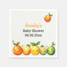 Baby Shower Personnalisé Citron Fruit Mignon