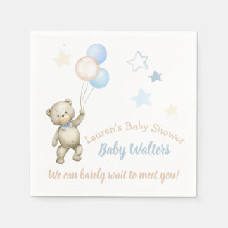 Serviette En Papier Baby shower personnalisé serviettes Ours en peluch