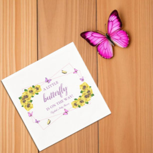 Serviette En Papier Baby Shower Petite Papillon