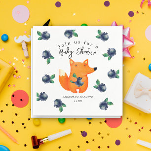 Serviette En Papier Baby Shower Renard