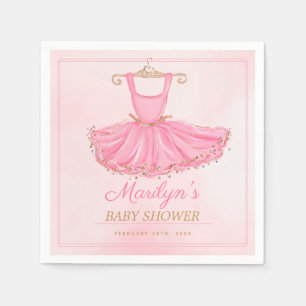 Serviette En Papier Baby shower Robe Ballerina Tutu