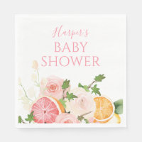 Baby shower rose agrumes