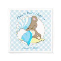 Baby shower Sleepy Bear Boy