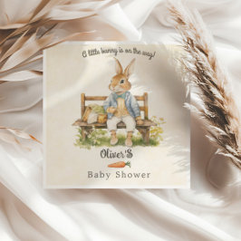 Serviette En Papier Baby shower vintage Peter Rabbit