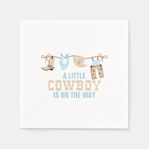 Serviette En Papier Baby Shower Western Cowboy Rodeo