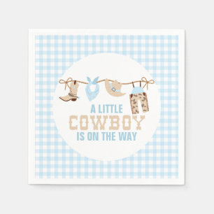 Serviette En Papier Baby Shower Western Cowboy Rodéo