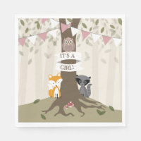 Baby shower Woodland - Fille
