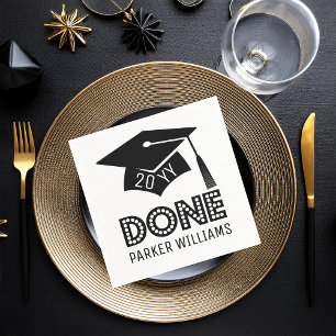 Serviette En Papier Bac d'obtention du diplôme et Tassel Année de clas