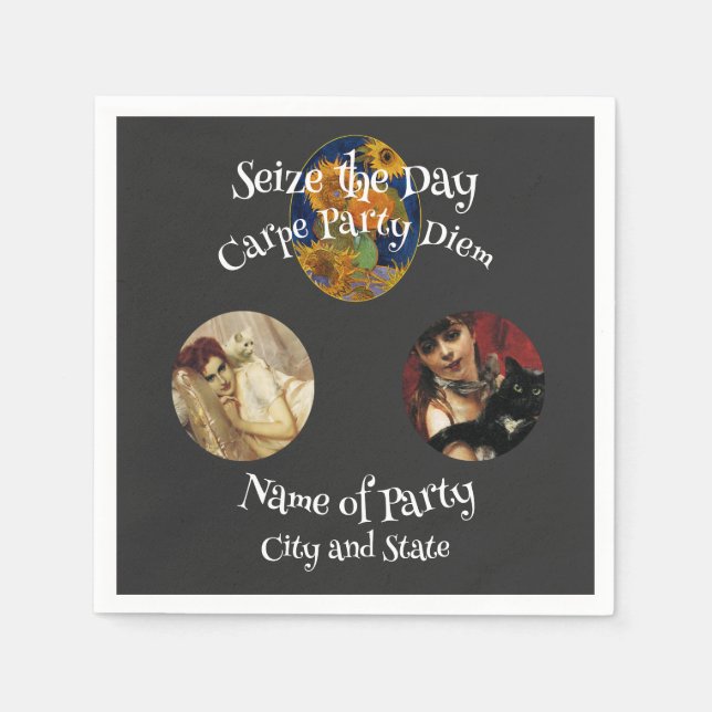 Serviette En Papier Bachelor 2024 Happy Hour Retraite (Devant)