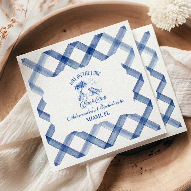 Serviette En Papier Bachelorette by the Lake (Créateur téléchargé)