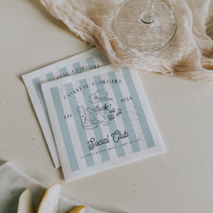 Serviette En Papier Bachelorette Coastal Cowgirl